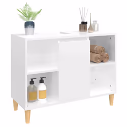 VidaXL 821286 miroir de salle de bain et armoire de rangement pour évier - Vue supplémentaire 4