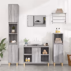 VidaXL 821290 miroir de salle de bain et armoire de rangement pour évier