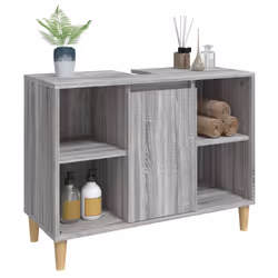 VidaXL 821290 miroir de salle de bain et armoire de rangement pour évier - Vue supplémentaire 4