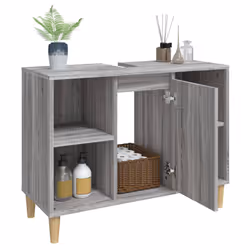 VidaXL 821290 miroir de salle de bain et armoire de rangement pour évier - Vue supplémentaire 5