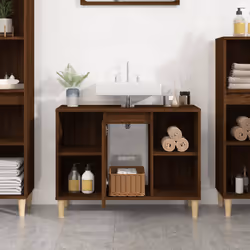 VidaXL 821291 miroir de salle de bain et armoire de rangement pour évier