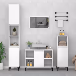 VidaXL 821292 miroir de salle de bain et armoire de rangement pour évier