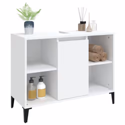 VidaXL 821292 miroir de salle de bain et armoire de rangement pour évier - Vue supplémentaire 4