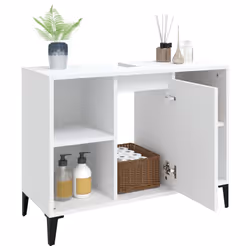 VidaXL 821292 miroir de salle de bain et armoire de rangement pour évier - Vue supplémentaire 5