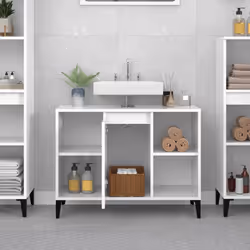 VidaXL 821294 miroir de salle de bain et armoire de rangement pour évier