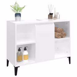 VidaXL 821294 miroir de salle de bain et armoire de rangement pour évier - Vue supplémentaire 4