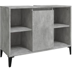 Vidaxl - Meuble d'évier gris béton 80x33x60 cm bois d'ingénierie