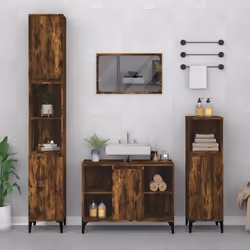 VidaXL 821297 miroir de salle de bain et armoire de rangement pour évier