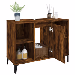 VidaXL 821297 miroir de salle de bain et armoire de rangement pour évier - Vue supplémentaire 5