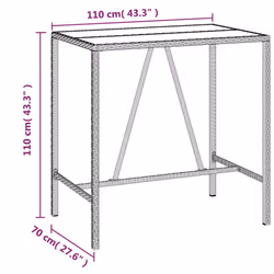 VidaXL 362588 table de jardin - Vue supplémentaire 6