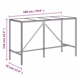 VidaXL 362590 table de jardin - Vue supplémentaire 6