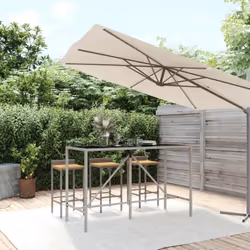 Cette table de bar tendance avec dessus en verre, combinant à la fois style et fonctionnalité, est certainement destinée à êt ...