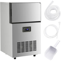 VidaXL 153682 machine à glaçons Machine à glaçon incornporé/sur pied 45 kg/24h 420 W Argent