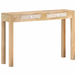 Cette table console en bois polyvalente ajoute du style et du rangement à votre entrée, salon ou couloir. Matériau durable :  ...