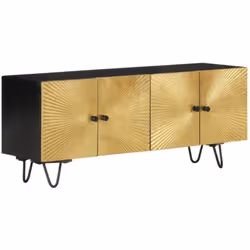 Ce meuble TV accrocheur présente une touche de charme moderne qui s'intègre parfaitement à la décoration de votre pièce. Maté ...