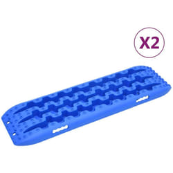 vidaXL Planches de traction 2 pc Bleu 106x30,5x7 cm Nylon