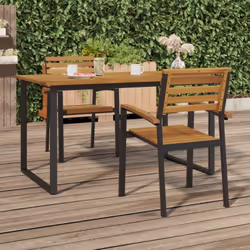 Ces chaises de jardin empilables permettent à vos invités de manger, de boire et de se détendre. Bois d'acacia massif : le bo ...