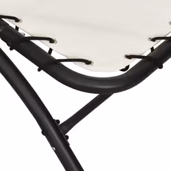 VidaXL 362705 chaise d'extérieur Linge Siège rembourré Polyester, Acier, Textile Crème - Vue supplémentaire 5