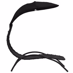 VidaXL 362706 chaise d'extérieur Linge Siège rembourré Polyester, Acier, Textile Noir - Vue supplémentaire 4