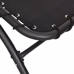 VidaXL 362706 chaise d'extérieur Linge Siège rembourré Polyester, Acier, Textile Noir - Vue supplémentaire 5