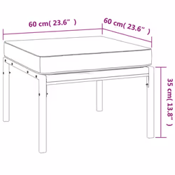 VidaXL 362719 banc de jardin Acier - Vue supplémentaire 7