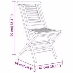 VidaXL 362755 chaise d'extérieur Terrace Teck - Vue supplémentaire 8