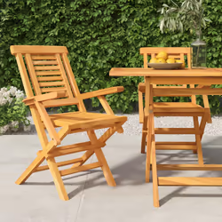 VidaXL 362756 chaise d'extérieur Terrace Teck - Vue supplémentaire 2