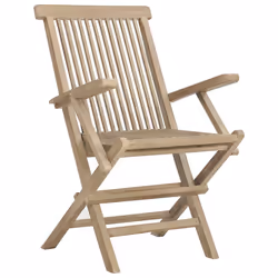 VidaXL 362764 chaise d'extérieur Terrace Teck Gris