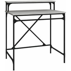 Vidaxl - Bureau sonoma gris 80x50x90 cm bois d'ingénierie et fer