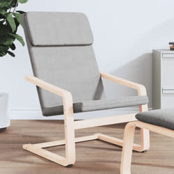 Vidaxl - Chaise de relaxation Gris clair Tissu