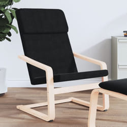 Vidaxl - Chaise de relaxation Noir Tissu