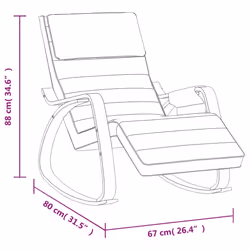 VidaXL 351077 Fauteuil à bascule et planche pour enfant - Vue supplémentaire 8