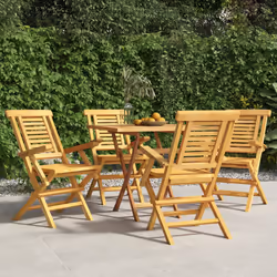 VidaXL 3155049 chaise d'extérieur Terrace Teck - Vue supplémentaire 2