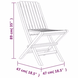 VidaXL 3155052 chaise d'extérieur Terrace Teck - Vue supplémentaire 5