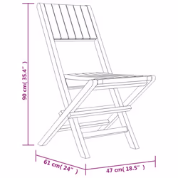 VidaXL 3155060 chaise d'extérieur Terrace Teck - Vue supplémentaire 5