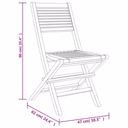 VidaXL 3155066 chaise d'extérieur Terrace Teck - Vue supplémentaire 5