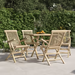 VidaXL 3155070 chaise d'extérieur Terrace Teck Gris