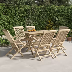VidaXL 3155071 chaise d'extérieur Terrace Teck Gris