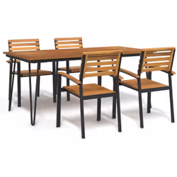 Avec cet ensemble à manger de jardin en bois, vous pourrez profiter d'un bon repas en plein air avec votre famille et vos ami ...