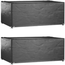 Vidaxl - Housses salon de jardin2pcs 8œillets 180x122x75cm rectangulaire