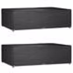 vidaXL Housses de salon de jardin 2 pcs 12 œillets rectangulaire
