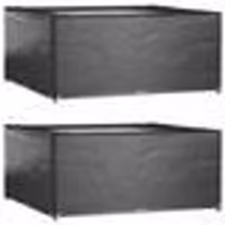 vidaXL Housses de salon de jardin 2 pcs 16 œillets 250x250x90 cm carré