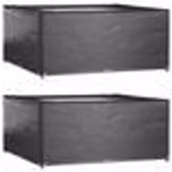 vidaXL Housses de salon de jardin 2 pcs 16 œillets 300x300x75 cm carré