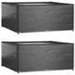vidaXL Housses de salon de jardin 2 pcs 16 œillets 300x300x75 cm carré