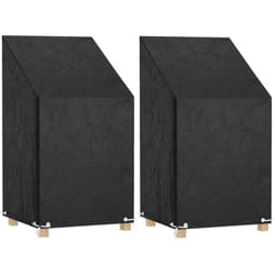 Vidaxl - Housses de chaise de jardin 2 pcs 8 œillets 65x65x80/120 cm pe