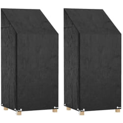 Vidaxl - Housses de chaise de jardin 2 pcs 8 œillets 65x65x110/150 cm pe