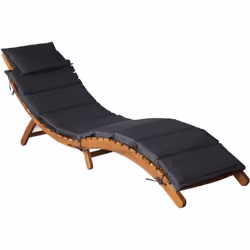 Avec ces chaises longues en bois, vous aurez toujours un endroit confortable pour vous détendre sur votre terrasse ou dans vo ...