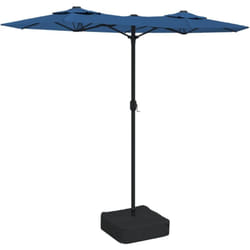 Parasol à double tête bleu azuré 316x240 cm - Vidaxl