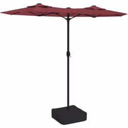 Cet élégant parasol à deux têtes avec LED est un choix parfait pour créer de l'ombre et vous protéger des rayons UV nocifs. M ...