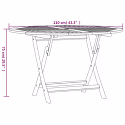 VidaXL 362618 table de jardin - Vue supplémentaire 8